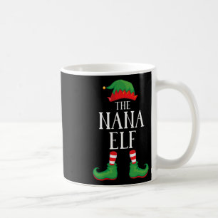 Nana Elf Matching Group Xmas Funny Family Christma Coffee Mug