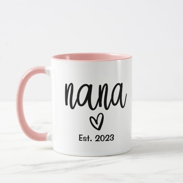 Nana Established, First Time Grandma Mug (Left)