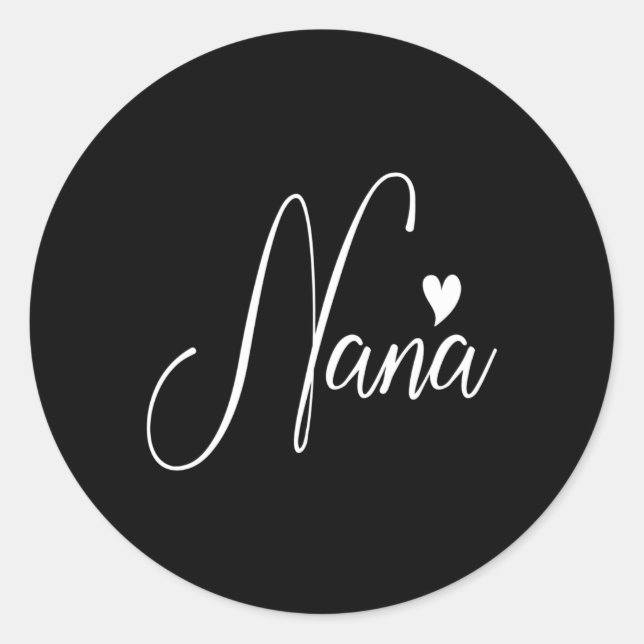 Nana For Grandma Mother'S Day Classic Round Sticker (Front)