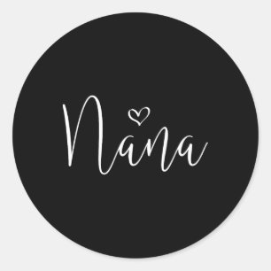 Nana For Women Grandma Christmas Mother's Day Gran Classic Round Sticker