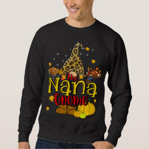 Nana gnome Fall Y'all Gnome Pumpkin Spice Thanksgi Sweatshirt
