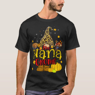 Nana gnome Fall Y'all Gnome Pumpkin Spice Thanksgi T-Shirt