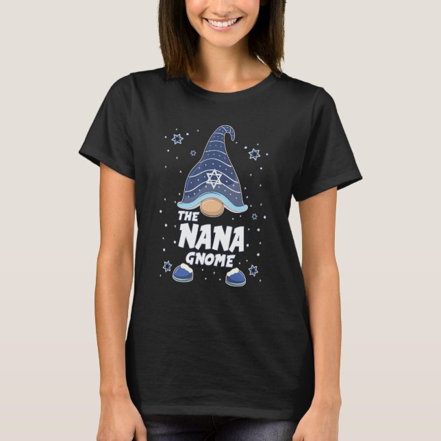 Nana Gnome  Hanukkah Family Matching for men women T-Shirt (Front)