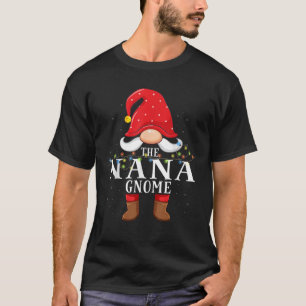 Nana Gnome Matching Christmas Family Pajama T-Shirt