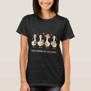 Nana Goose Funny Grandma Mimi Duck Lover Duckling T-Shirt