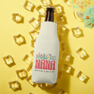 NANA GRANDMA GRANDMOTHER GRANNY -Customise it Bottle Cooler