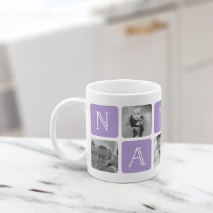 NANA Grandmother Photo Collage Mug   Violet