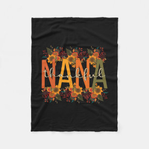 Nana Grandmother Thanksgiving Nana Grandma Fleece Blanket
