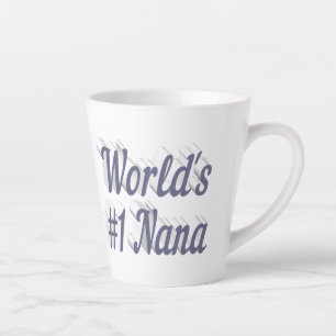 Nana grey text Mothers Day Latte Mug