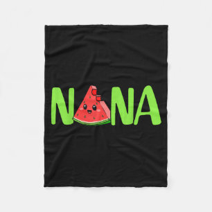 Nana happy mother's day proud nana watermelon frui fleece blanket