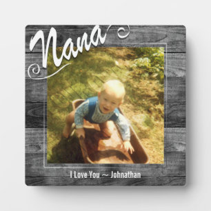 Nana I love You Photo Plaque