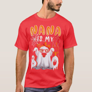 Nana Is My Boo Halloween Boo Ghost Sunglasses Love T-Shirt