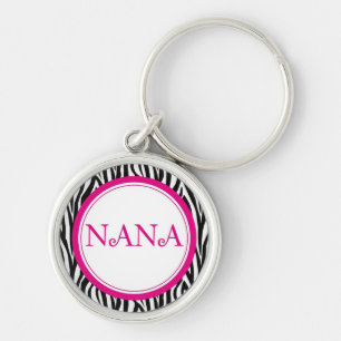 Nana Keychain - Zebra Style