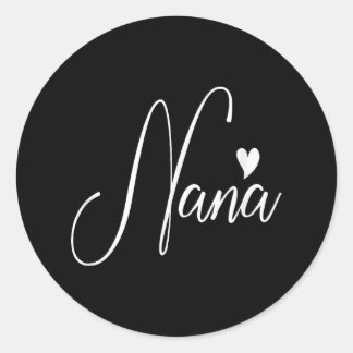 Nana Leopard For Women Grandma Mother's Day Christ Classic Round Sticker