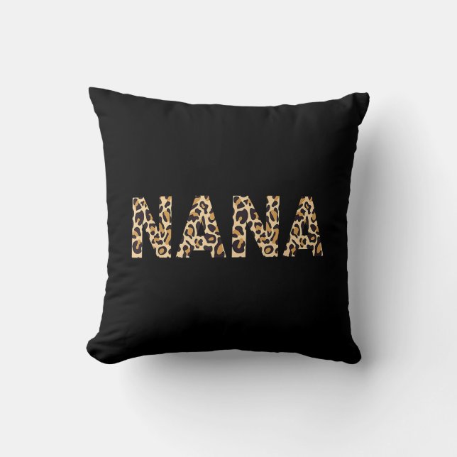 Nana Leopard For Women Grandma Mother's Day Christ Cushion (Front)