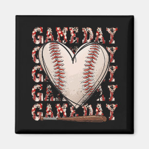 Nana Leopard Game Day Baseball Lover Mothers Day Magnet