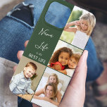Nana Life is the Best Life 4 Photo Collage Green iPhone 13 Pro Max Case<br><div class="desc">Custom photo iPhone case for nana (or edit for someone else) with 4 of your favourite pictures. The photo template is set up to display your pics in vertical portrait and square instagram formats. The nana quote reads "Nana Life is the Best Life" which you can edit for someone else...</div>