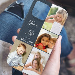 Nana Life is the Best Life 4 Photo Collage Slate iPhone 13 Pro Max Case<br><div class="desc">Custom photo iPhone case for nana (or edit for someone else) with 4 of your favourite pictures. The photo template is set up to display your pics in vertical portrait and square instagram formats. The nana quote reads "Nana Life is the Best Life" which you can edit for someone else...</div>