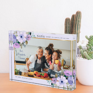 Nana Like a Grandma Just Cooler Photo Block