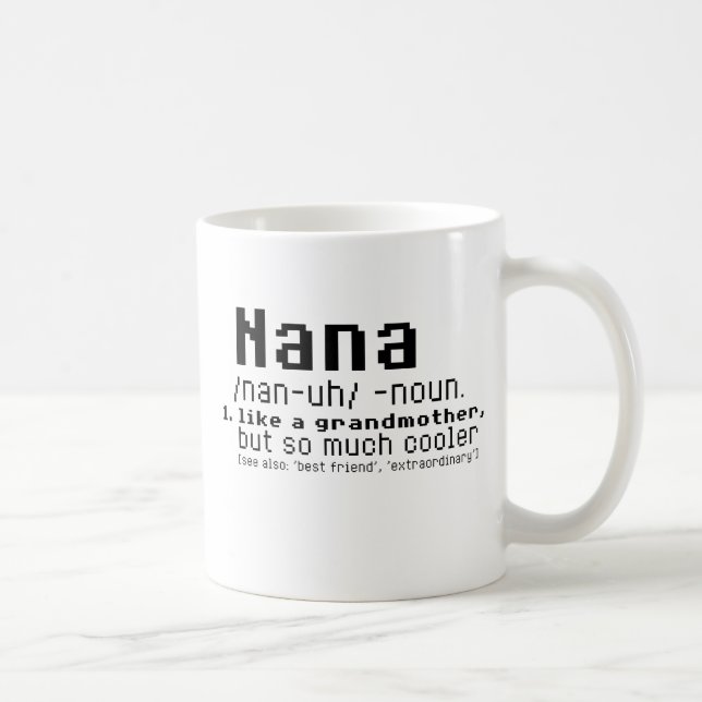 Nana Like A Grandmother But So Much Cooler Coffee Mug (Right)
