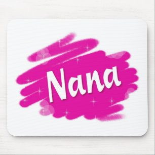 Nana Loves Pink Mouse Pad