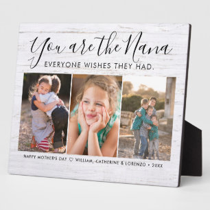 Nana Mother's Day Granny Grandchildren Photo Plaque
