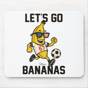 Nana Number 67 Soccer Player Kicking Ll Usa Flag G Mouse Pad