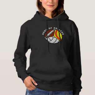 Nana Of Ballers Softball Volleyball Football Nana Hoodie