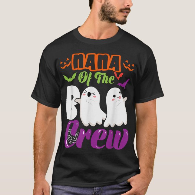  Nana Of Boo Halloween Crew Costume Boo  T-Shirt (Front)