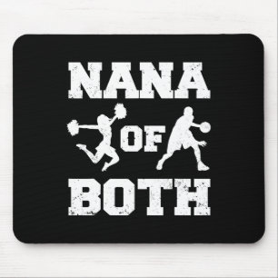 Nana Of Both Funny Sketll And Cheer Nana Mouse Pad