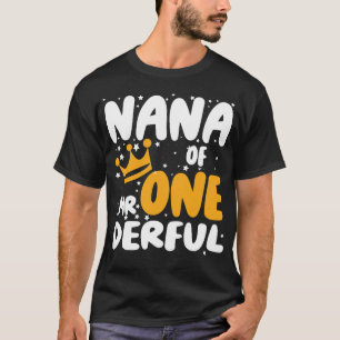Nana of Mr One Derful Party Matching Family 1st T-Shirt