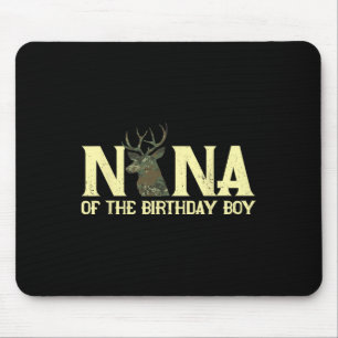Nana Of The Birthday Boy Deer Hunter Camouflage Fl Mouse Pad