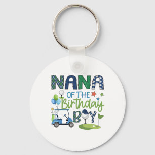 Nana Of The Birthday Boy Hole In One Golf Sport Key Ring