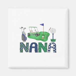 Nana Of The Birthday Boy Hole In One Golf Sport Ma Magnet