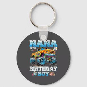 Nana Of The Birthday Boy Monster Truck Birthday Fa Key Ring
