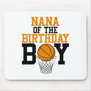 Nana Of The Birthday Boy Sketll Family Birthday  Mouse Pad