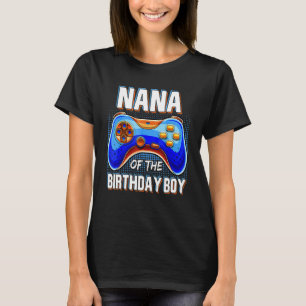 Nana of the Birthday Party Boy Video Game Matching T-Shirt