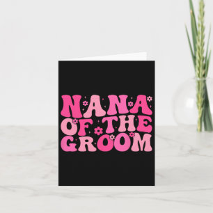 Nana Of The Groom Wedding Party Family Costume Ret Card