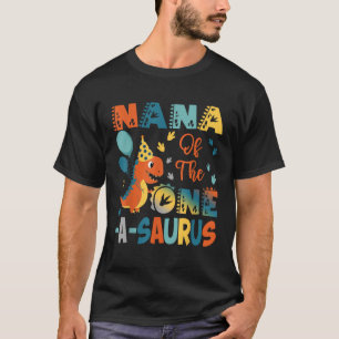 Nana Of The One A Saurus 2Nd Birthday Dinosaur Par T-Shirt
