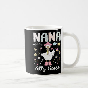 Nana of the silly goose 1st birthday girl family coffee mug