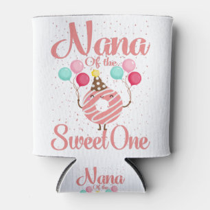 Nana Of The Sweet One Family Matching 1st Birthday Can Cooler