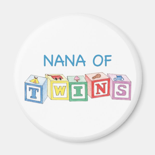Nana of Twins Blocks Magnet (Front)