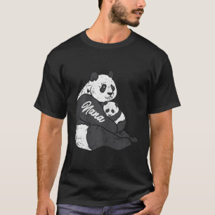 Nana Panda And Cub Hug Mothers Day Bear Grandma Mi T-Shirt