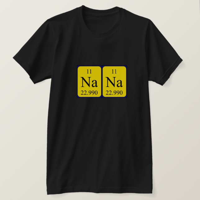 Nana periodic table name shirt (Design Front)