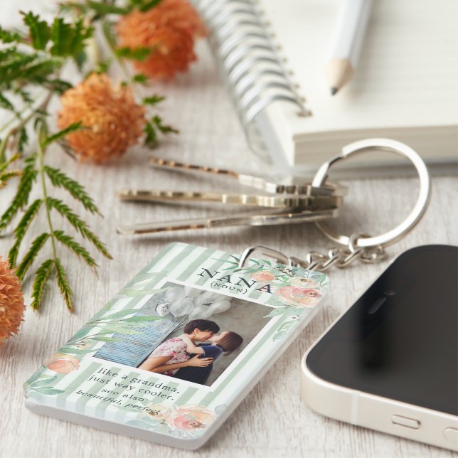 Nana | Personalised Photo Keyring (Front Right)