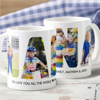 NANA Photo Collage Letter Cutout Grandkids Names