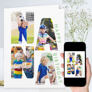 NANA Photo Letter Cutout Birthday Card