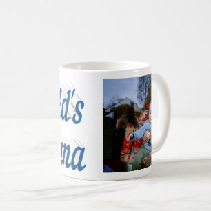 Nana Photo sea blue text Mothers Day Coffee Mug
