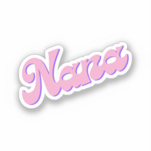 Nana Pink Cursive Grandma Grammy