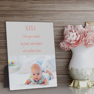 Nana Poem and Custom Grandchild Photo Plaque